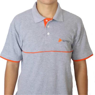 Camisa Polo com recorte frontal