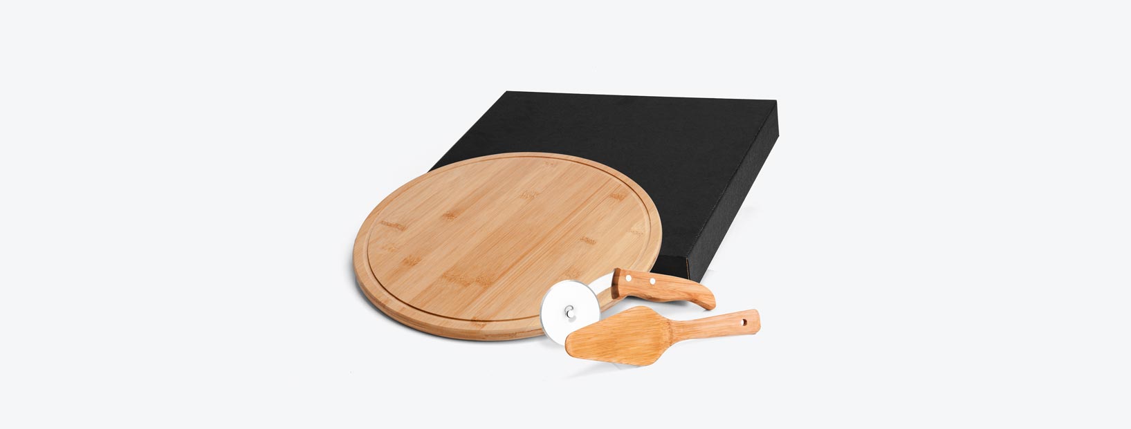 Kit Para Pizza Em Bambu