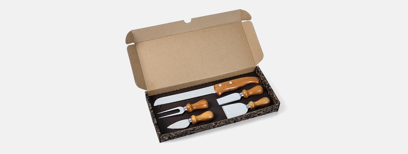 Kit Para Queijo E Faca Para Pão Em Inox